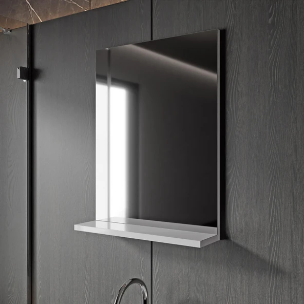 Karen Banyo Milano 50 Cm Lavabolu Banyo Dolabı, Lavabo Dahil, Ayna Dahil, Sonomo Meşe - 3
