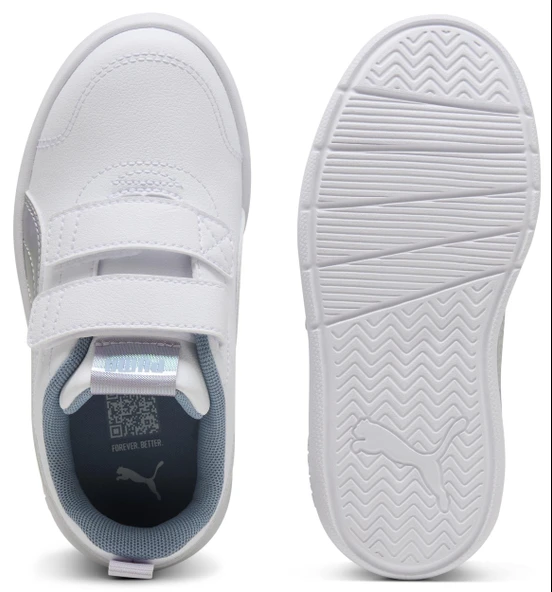 Puma Courtflex V3 Space Belle V PS 404345 Ortopedik Çocuk Spor Ayakkabı - Resim 12