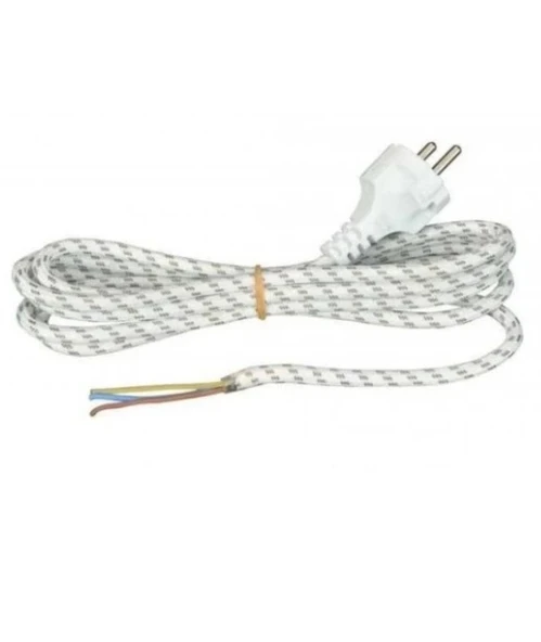 ENDER 3x0.75mm 2 Mt. Fişli Hazır Ütü Kablosu Yanmaz Slikon Kauçuk (Ütü Kordonu)