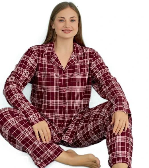 Büyük Beden Kadın Süet Kışlık Pijama Takımı Isabella Conti Tasarım Rahat Ev Giyim Hediyelik ürün görseli