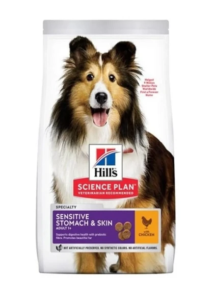 Hill's Adult Sensitive Skin Tavuklu Hassas Açık Yetişkin Köpek Maması 1 KG