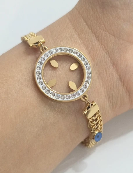 Monalisa Home Lüks  Gösterişli Figürlü Altın Renk Bileklik ürün görseli 1