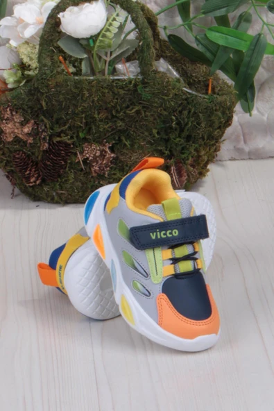 Vicco 346.P25K.227 Lamb Gri Işıklı Erkek Çocuk Ayakkabı - 4