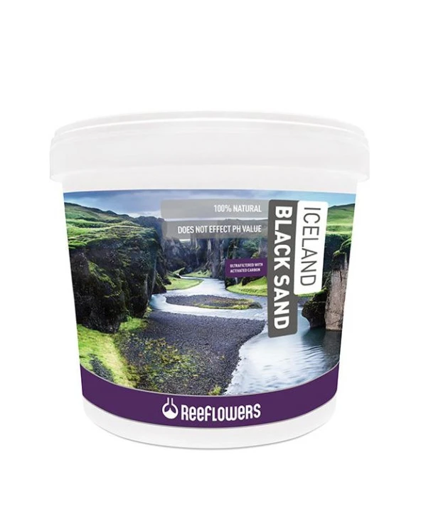 ReeFlowers Iceland Black Sand Akvaryum Kumu (1-2 Mm) 7 Kg IBS7K1 - 1