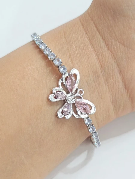 Monalisa Home Lüks  Gösterişli Taşlı Kelebek Motifli  Bileklik ürün görseli