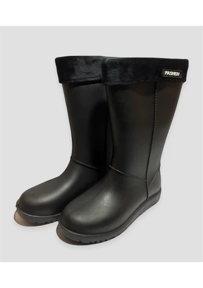 Monalisa Home 40 Numara Lüks Siyah Yağmurluk Çizme ürün görseli