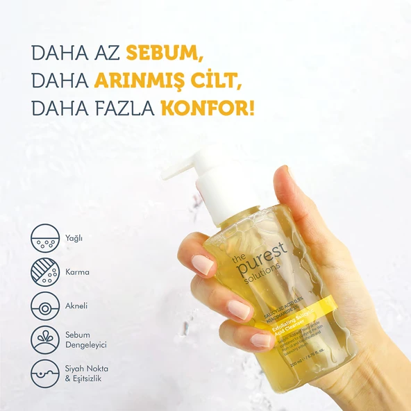 The Purest Solutions, Yağlı Ve Karma Ciltler Için, Siyah Nokta Karşıtı, Temizleme Jeli - 200 ml - Resim 2