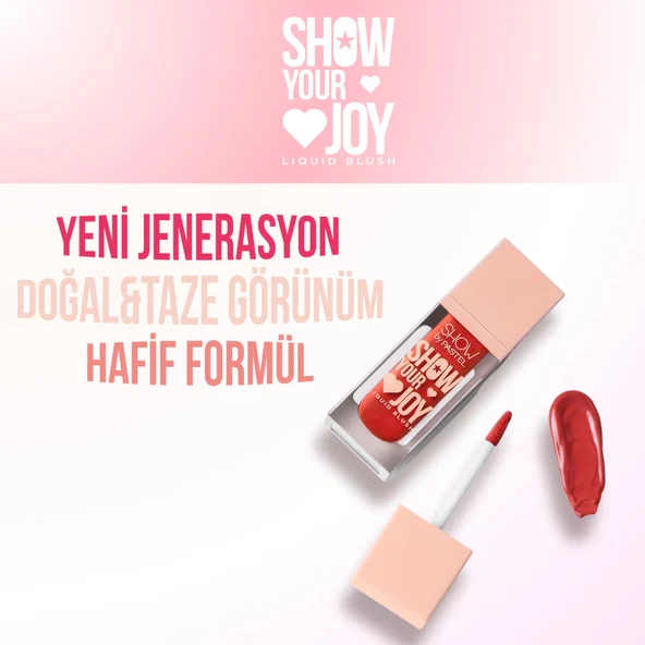 Show By Pastel, Show Your Joy Liquid Blush, Likit Allık - 53 - Resim 5