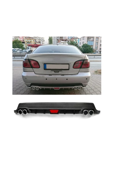 OTO H.İ.T. NİSSAN PRİMERA UYUMLU BODY KİT DİFÜZÖR 4 ÇIKIŞ YUVARLAK SİYAH MODEL 2 ürün görseli