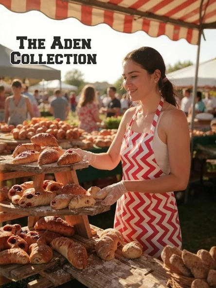 Zikzak Çizgili Mutfak Önlüğü