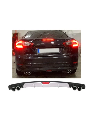 OTO H.İ.T. FORD MONDEO UYUMLU BODY KİT DİFÜZÖR 4 ÇIKIŞ GRİ YUVARLAK ürün görseli