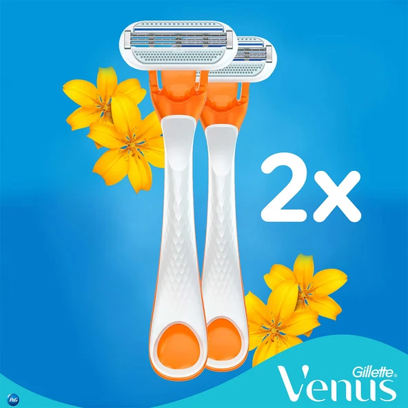Gillette, Venus Riviera, Kullan At, Kadın Tıraş Bıçağı 2'li - Resim 6