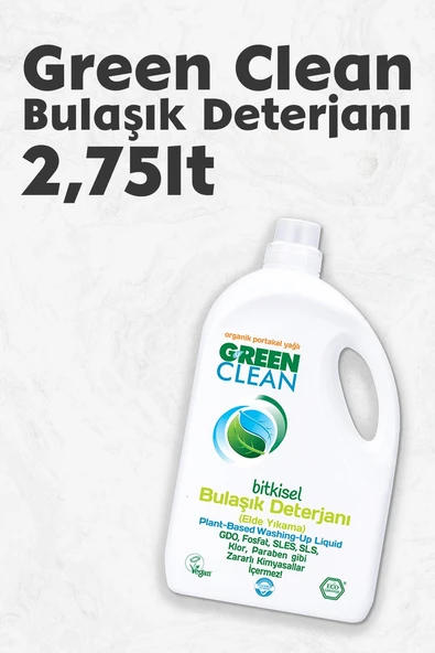 U Green Clean Bitkisel Bulaşık Deterjanı 2,75 LT ürün görseli