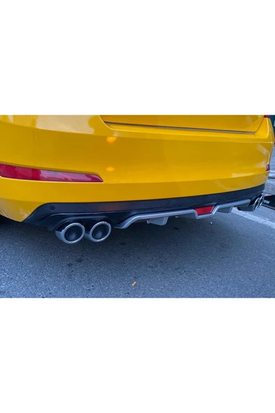 OTO H.İ.T. RENAULT CLİO UYUMLU BODY KİT DİFÜZÖR 4 ÇIKIŞ GRİ YUVARLAK - Resim 5