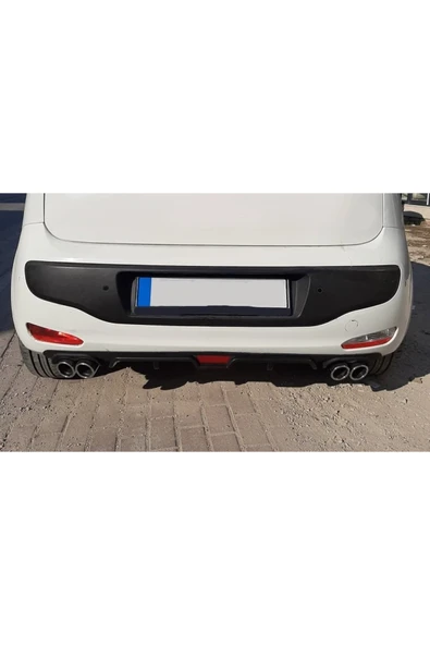 OTO H.İ.T. FORD FOCUS 4 UYUMLU BODY KİT DİFÜZÖR 4 ÇIKIŞ SİYAH YUVARLAK - Resim 2