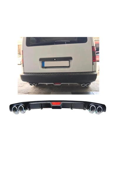 OTO H.İ.T. OPEL COMBO UYUMLU BODY KİT DİFÜZÖR 4 ÇIKIŞ SİYAH YUVARLAK ürün görseli
