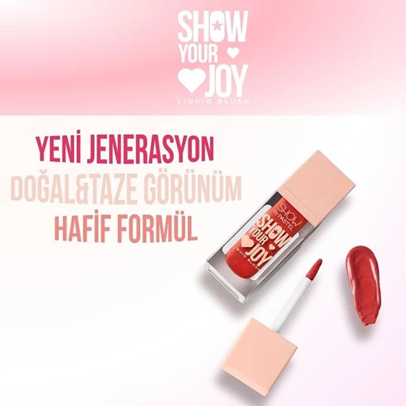 Show By Pastel, Show Your Joy Liquid Blush, Likit Allık - 58 - Resim 5