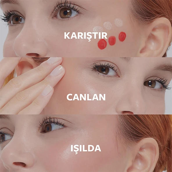 Show by Pastel, Mix & Match, Glow Liquid Highlighter, 72 & Joy Liquid Blush 57 - 3