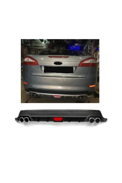 OTO H.İ.T. FORD MONDEO UYUMLU BODY KİT DİFÜZÖR 4 ÇIKIŞ YUVARLAK SİYAH MODEL 2 ürün görseli