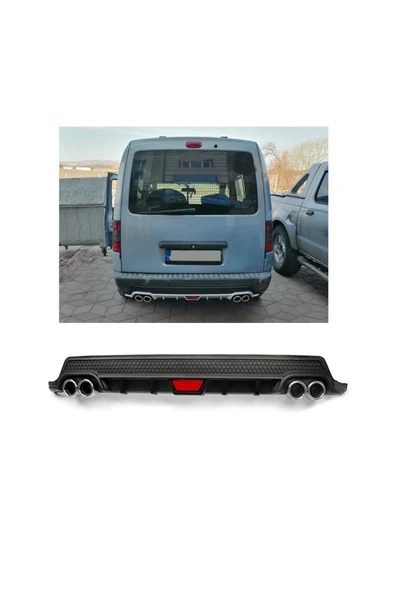 OTO H.İ.T. OPEL COMBO UYUMLU BODY KİT DİFÜZÖR 4 ÇIKIŞ YUVARLAK SİYAH MODEL 2 ürün görseli
