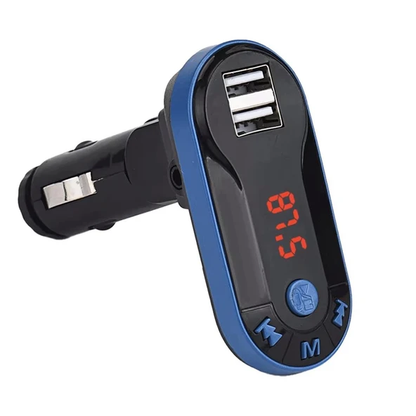 Hello HL-19683 FM Modulatör Çift USB/SD/MP3 12-24 Volt Bluetooth Hafızasız Fm Transmitter