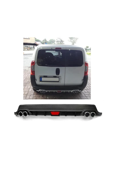 OTO H.İ.T. CİTROEN NEMO UYUMLU BODY KİT DİFÜZÖR 4 ÇIKIŞ YUVARLAK SİYAH MODEL 2 ürün görseli