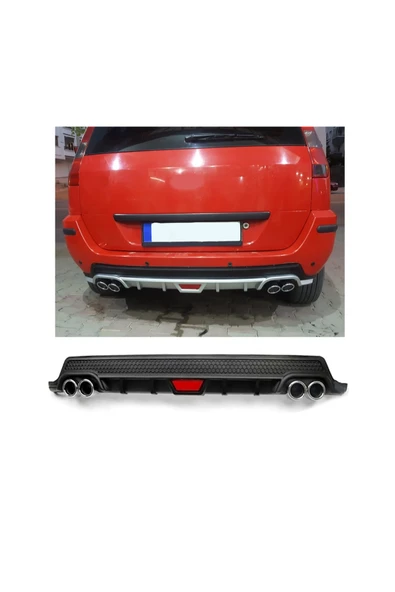 OTO H.İ.T. FORD FUSION UYUMLU BODY KİT DİFÜZÖR 4 ÇIKIŞ YUVARLAK SİYAH MODEL 2 ürün görseli