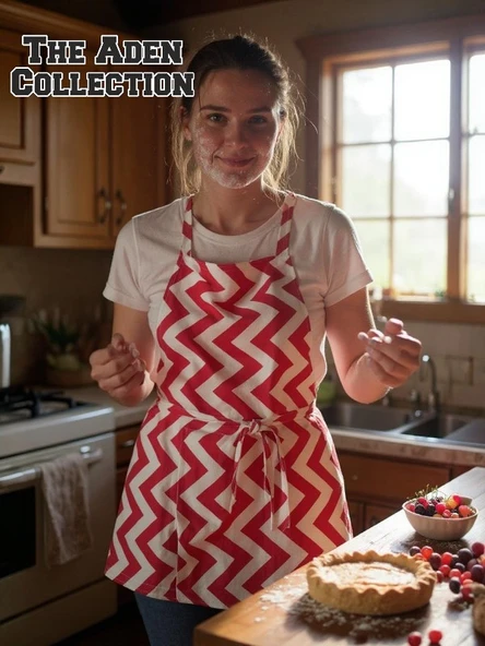 Zikzak Çizgili Mutfak Önlüğü - 2