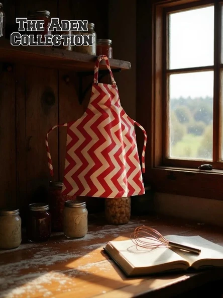 Zikzak Çizgili Mutfak Önlüğü - 3