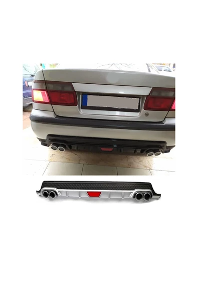 OTO H.İ.T. MAZDA 626 UYUMLU BODY KİT DİFÜZÖR 4 ÇIKIŞ YUVARLAK GRİ MODEL 1 ürün görseli