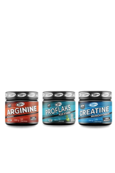 Conlast Arginine300gr/proflaks Plus Vitamax300gr/creatine Monohydrate300gr ürün görseli