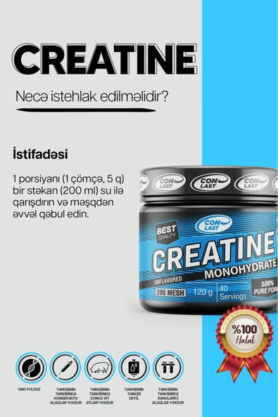 Conlast L-carnıtine 3000mg - Creatine 300g - Proflaks 300g - Resim 5
