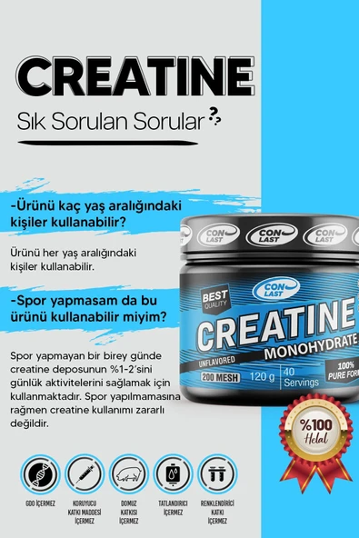 Conlast L-carnıtine 3000mg/proflaks Plus Vitamax 300gr/creatine Monohydrate 300gr - 3