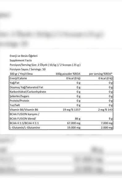Conlast L-carnıtine 3000mg/bcaa 300gr/proflaks Plus Vitamax 300gr - 8