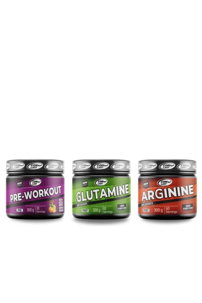 Conlast Pre-workout300gr/glutamine300gr/arginine300gr ürün görseli