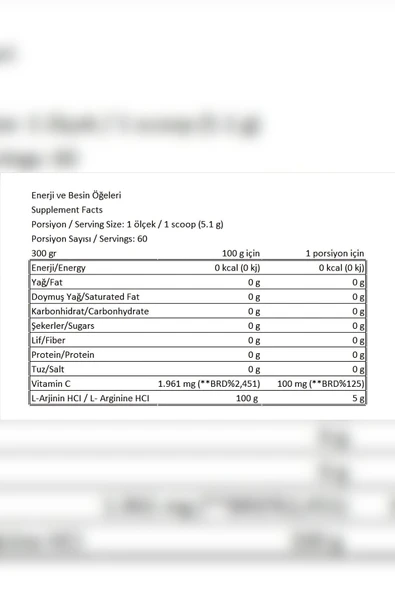Conlast Arginine300gr/bcaa300gr/l-carnetine3000mg - Resim 7