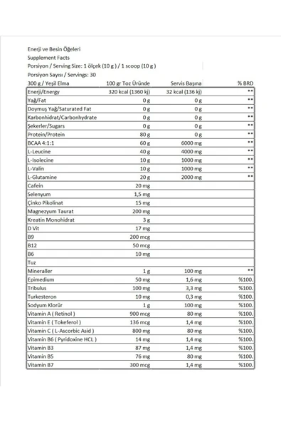 Conlast Arginine300gr/proflaks Plus Vitamax300gr/creatine Monohydrate300gr - Resim 4