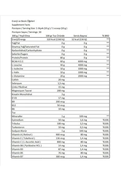 Conlast L-carnıtine 3000mg/bcaa 300gr/proflaks Plus Vitamax 300gr - 7