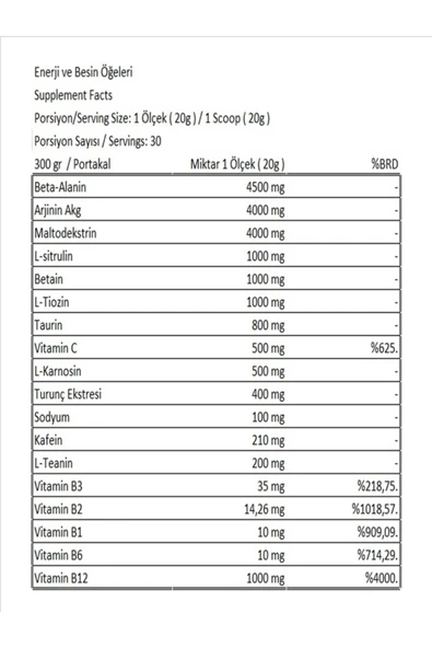 Conlast L-carnıtine 3000mg-bcaa 300 gr -pre-workout 300 gr - Resim 6