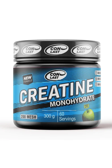 Conlast Creatine Plus Vitamax Yeşil Elmalı enfes aromasıyla %100 Mikronize 300 gr - 1