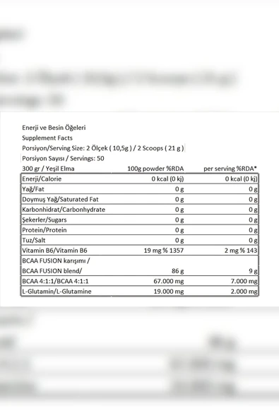 Conlast Bcaa300gr/glutamine300gr/l-carnetine3000mg - Resim 3