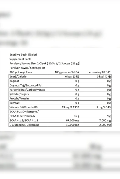 Conlast GLUTAMINE 300 Gr Arginine 300 Gr BCAA 300 GR HEDİYELİ - Resim 4