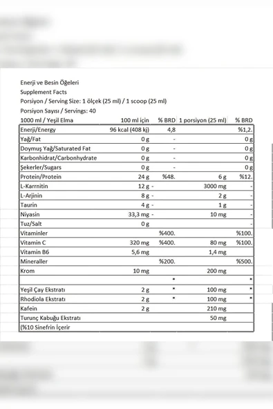 Conlast Mass Gainer 2000 gr / L-carnıtine 3000ml - Resim 7