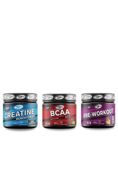 Conlast Pre-workout 300 Gr/bcaa 300 Gr/creatine Monohydrate 300 gr ürün görseli 1