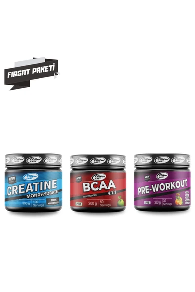 Conlast Pre-workout 300 Gr/bcaa 300 Gr/creatine Monohydrate 300 gr ürün görseli