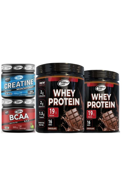 Conlast 2'li WHEY PROTEİN ÇİKOLATALI 400g/BCAA 300g/CREATİNE 120g ürün görseli