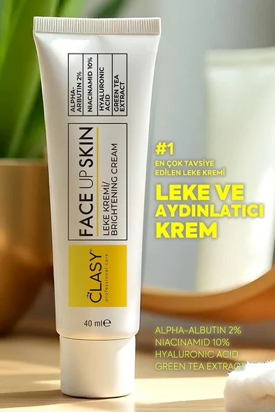 Clasy Care, Face Up Skin, Aydınlatıcı Leke Kremi Kremi - 40 ml ürün görseli