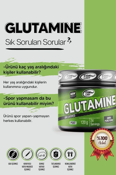 Conlast Glutamine 300 Gr/bcaa 300 Gr/proflaks Plus Vitamax 300 gr - 2
