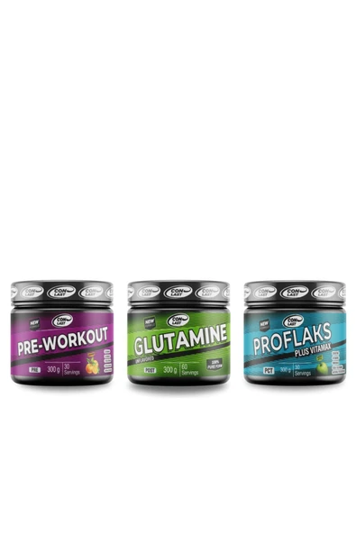 Conlast Pre-workout300gr/glutamine300gr/proflaks Plus Vitamax300gr - 1