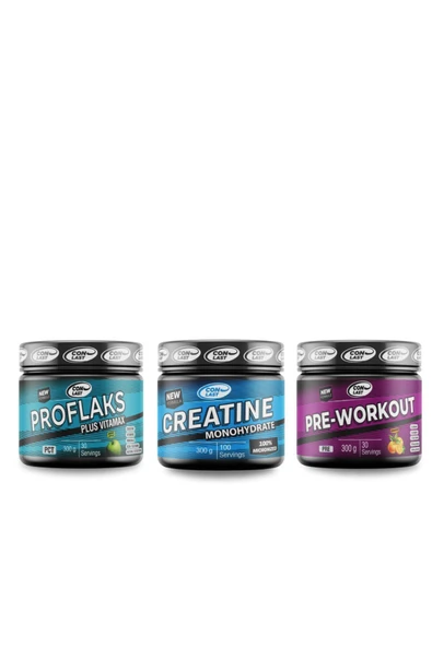 Conlast Pre-workout 300gr/proflaks Plus Vitamax 300gr/creatine Monohydrate 300gr ürün görseli